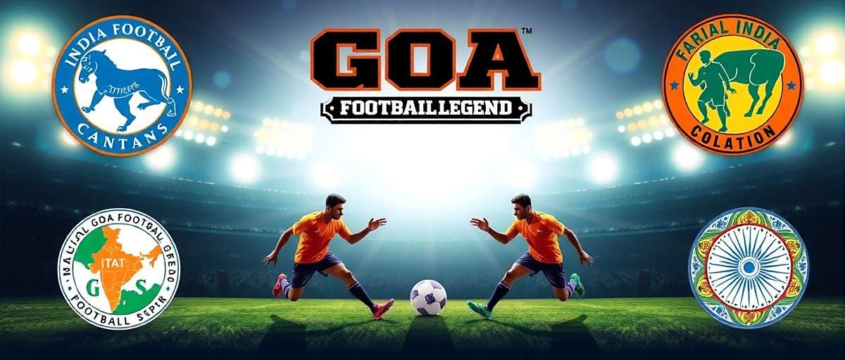 Regional Versions of Goa Football Legend Regional versions of Goa Football Legend showing different Indian state team logos and cultural elements